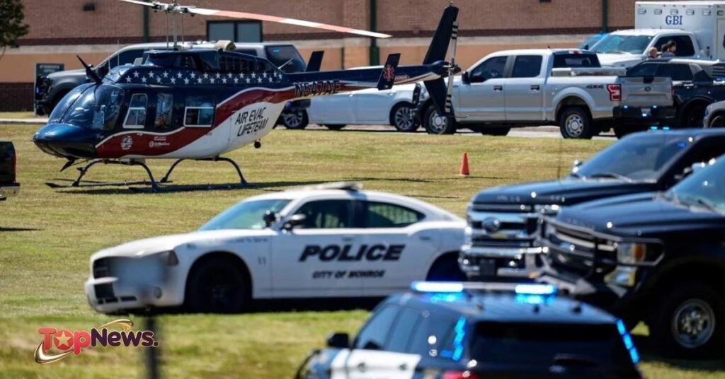 Apalachee High School after a shooting there