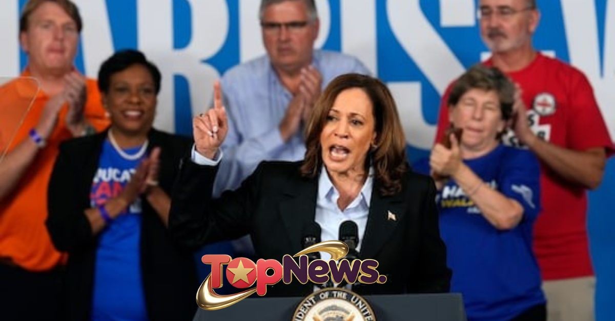 Harris Makes Pitch to Union Voters in 'Blue Wall' States